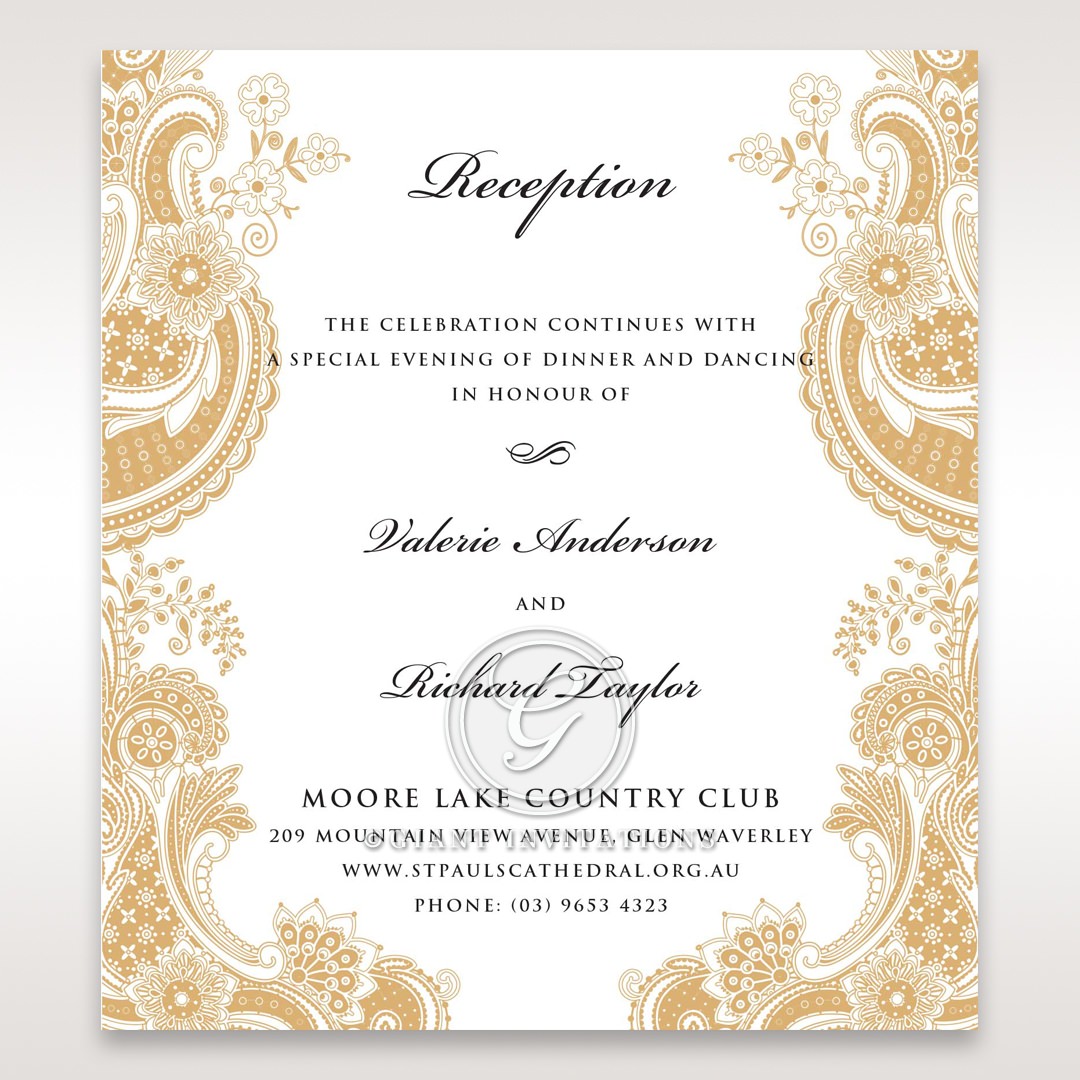 Reception Card Examples