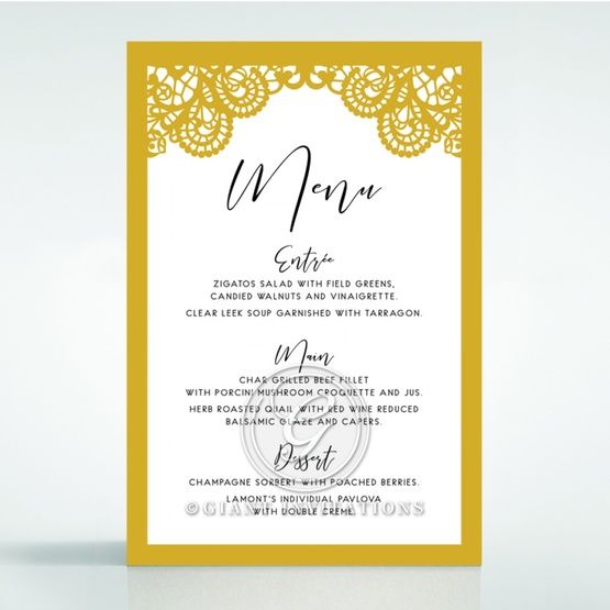 VictorianInspired Foil Wedding Stationery Luxe Laser Cut