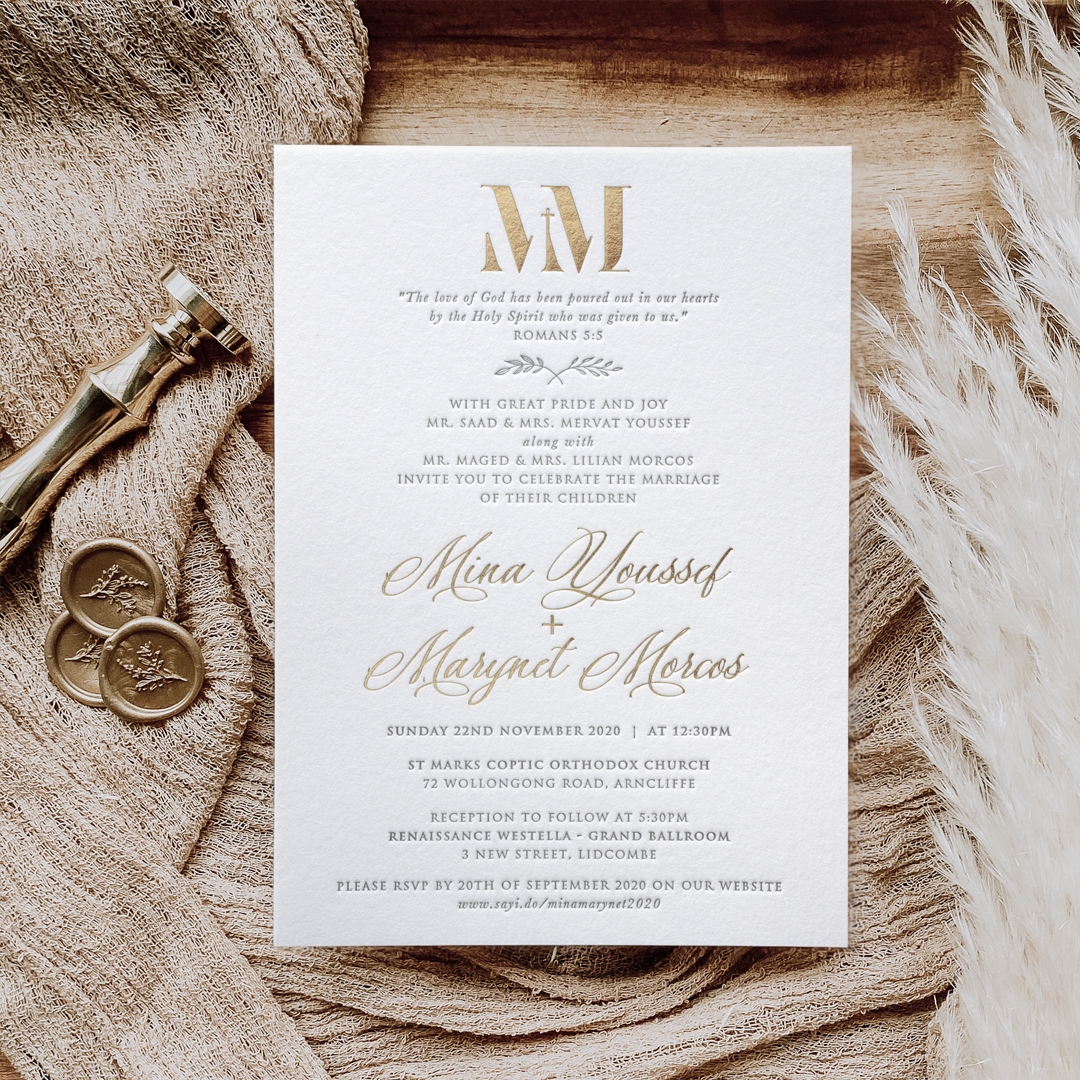 Opulent Announcement - Wedding Invitations - WP-IC55-BLGG-03 - 184553