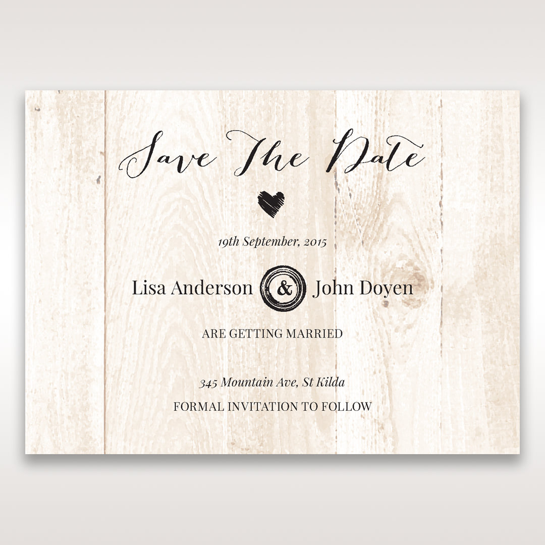 Brown Rustic Woodlands - Save the Date - Wedding Stationery - 72