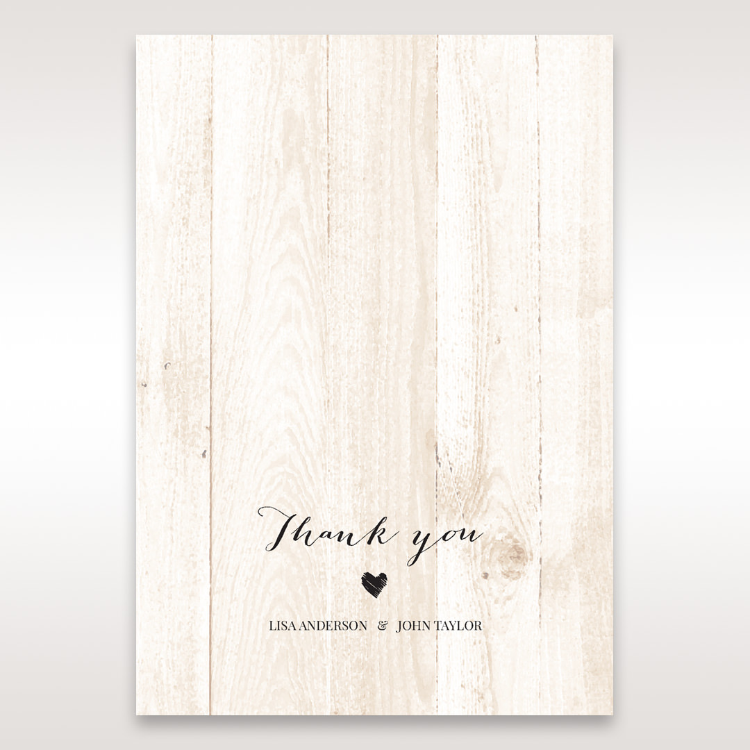 Brown Rustic Woodlands - Thank You Cards - Wedding Stationery - 4