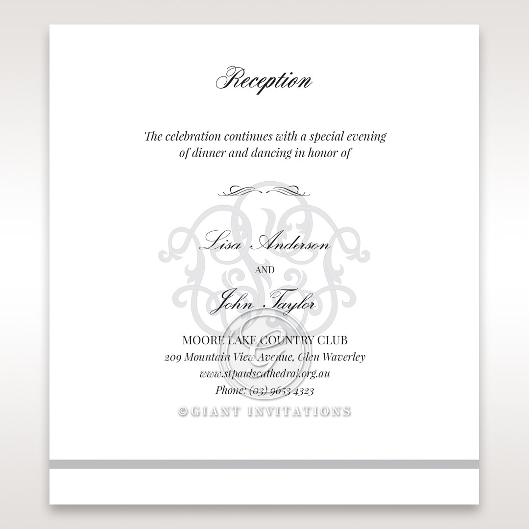 Elegant Seal Reception Card