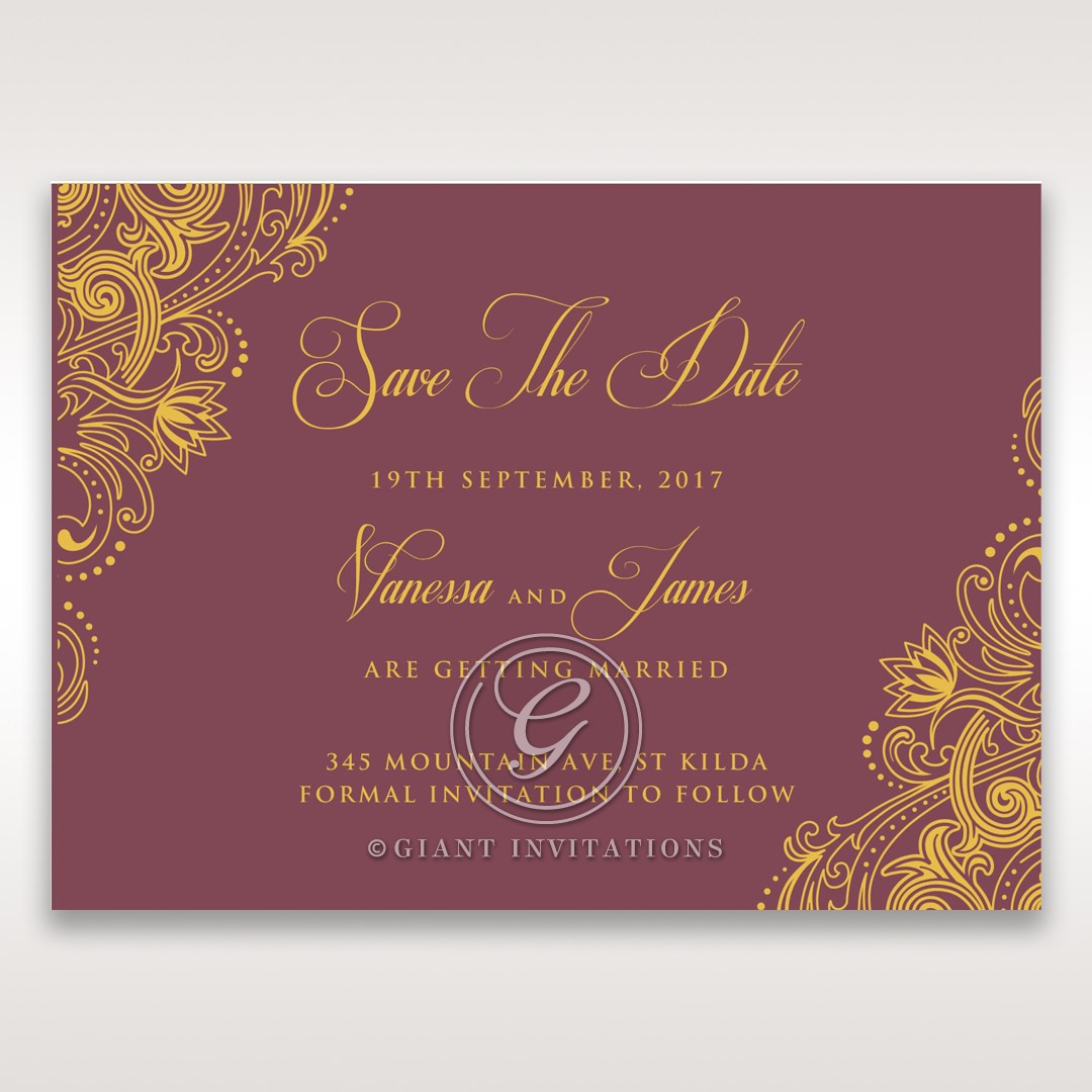 Imperial Glamour with Foil save the date DS116022-MS-F