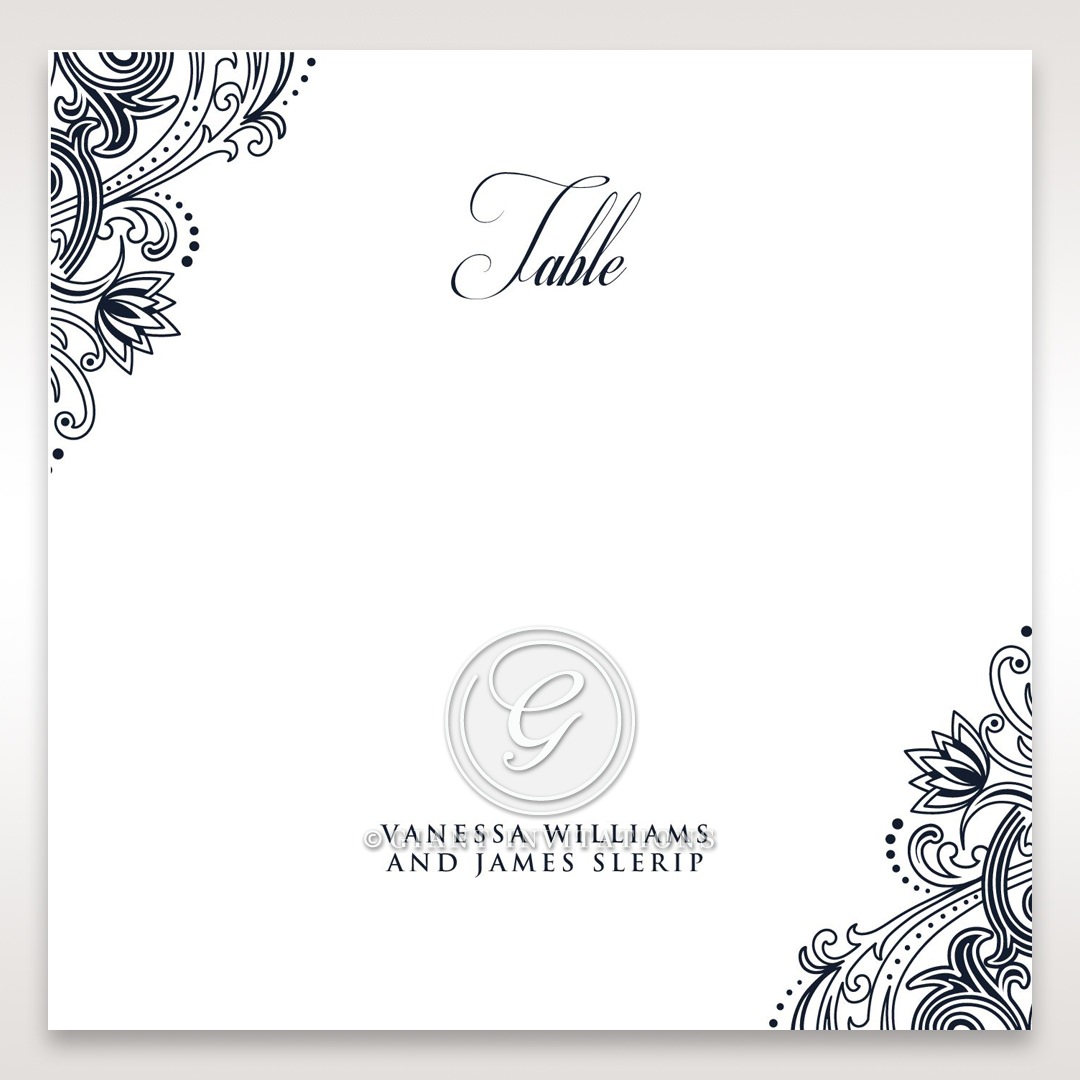 Imperial Glamour without Foil table number card DT116022-NV-D