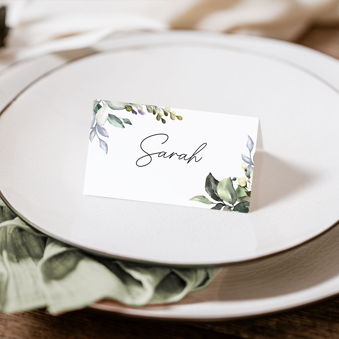 Lovely Greenery Place Card - RSVP Cards - PD-TI300-CP-32 - 185790