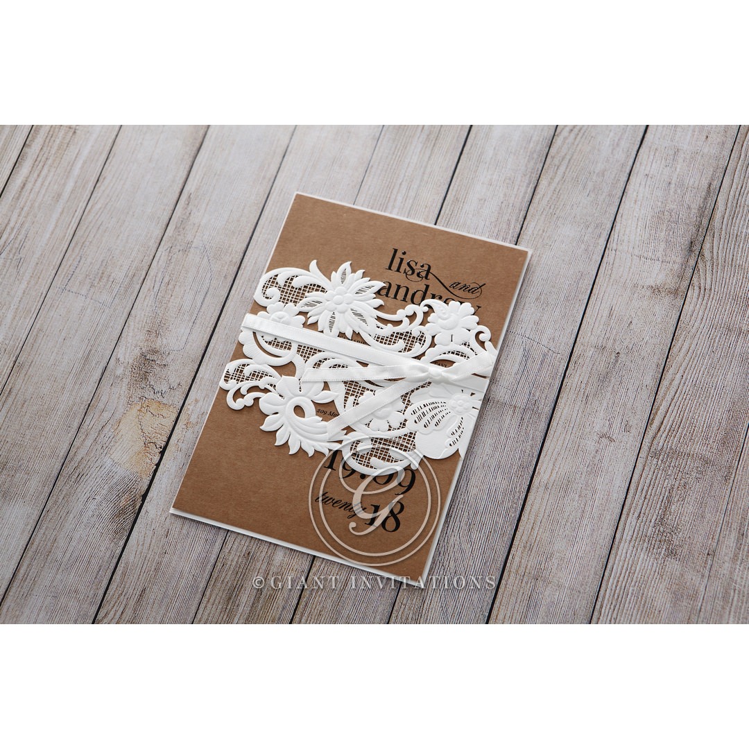 Laser Cut Invitations Sleeve 10