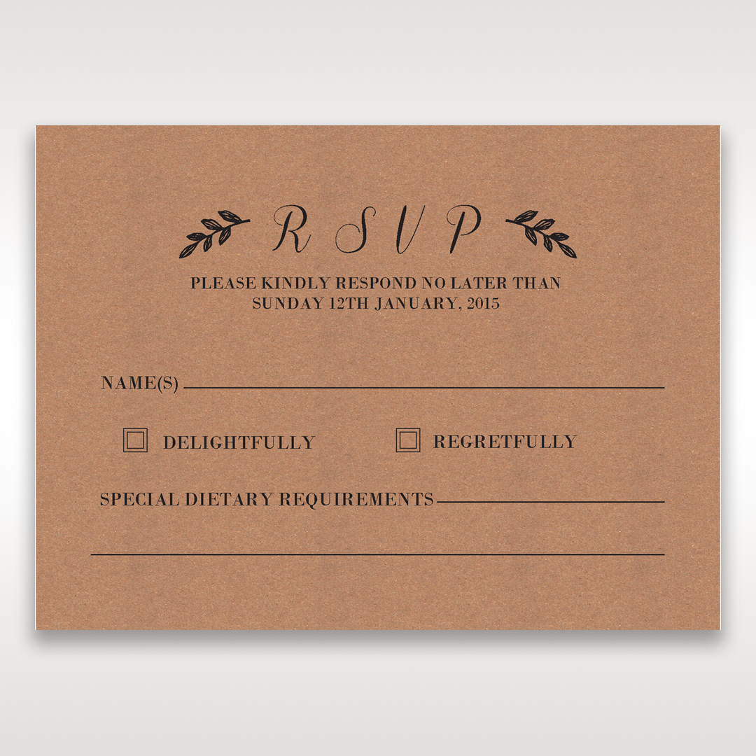 All Natural Inspirations | Rustic Invitation RSVP Cards