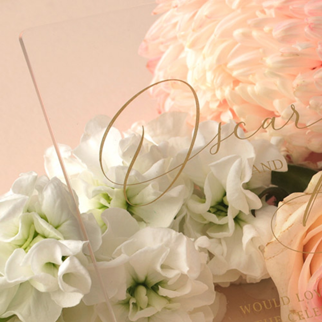 Gold Metallic Ink Acrylic - Wedding Invitations - BON-GOLD-CL-1 - 184074