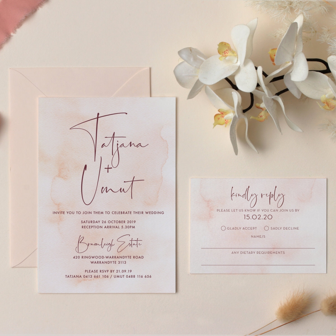 Watercoloured Blush - Wedding Invitations - GI-KI300-CP-06 - 184128