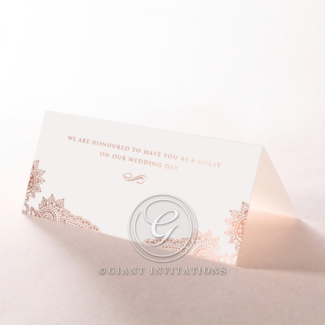 Regal Charm Letterpress with foil reception place card stationery item