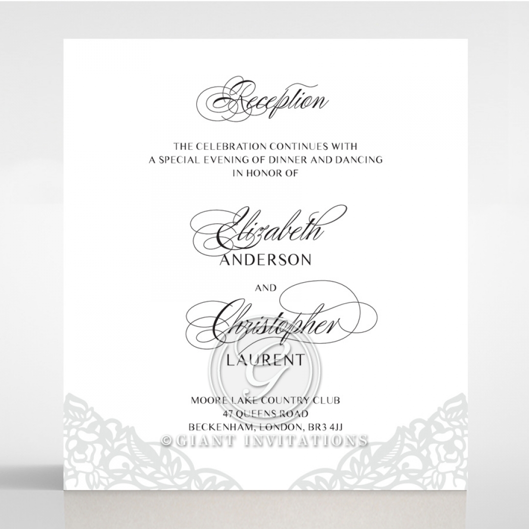 Wedding Reception Cards, Matching Styles