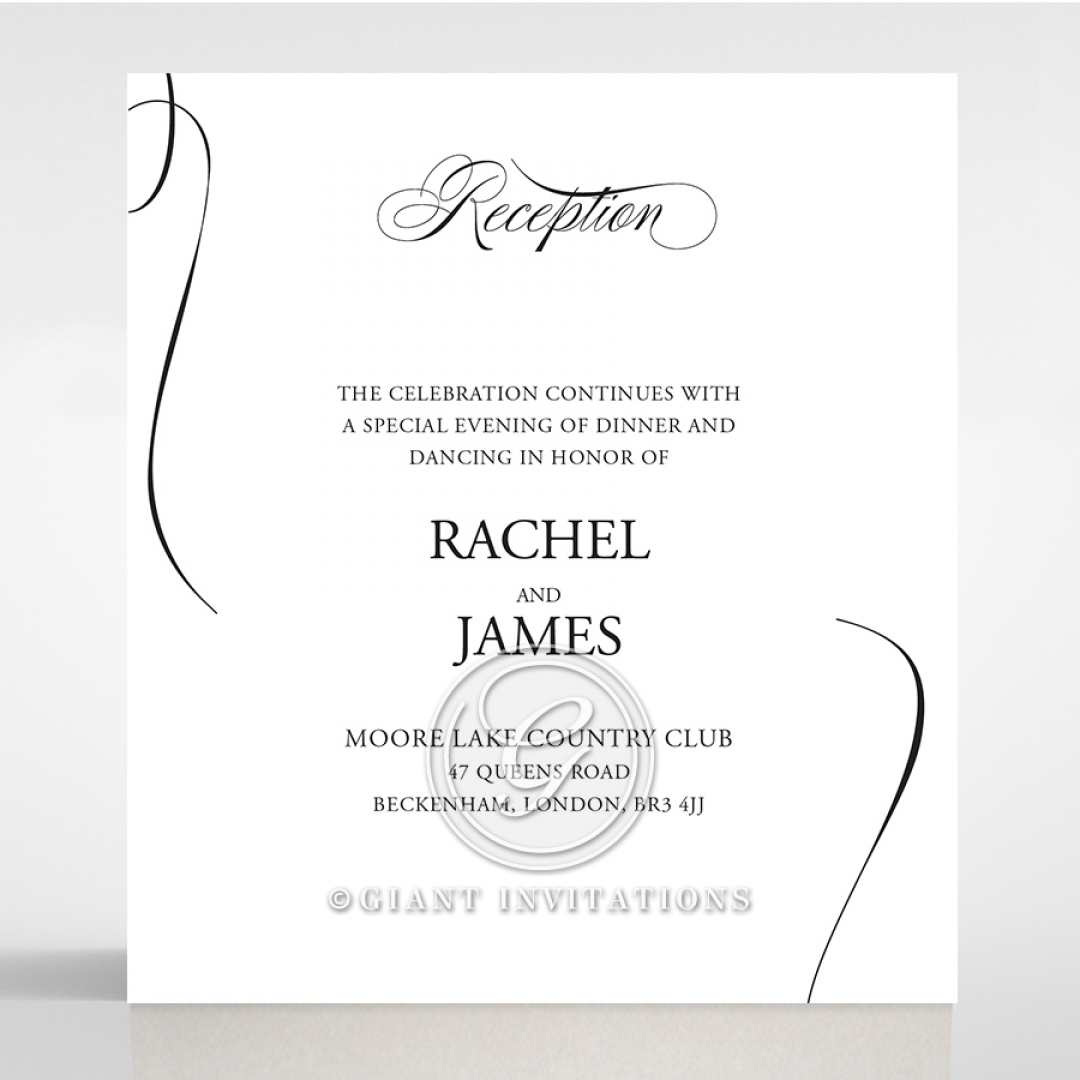Paper Polished Affair reception enclosure stationery invite card design