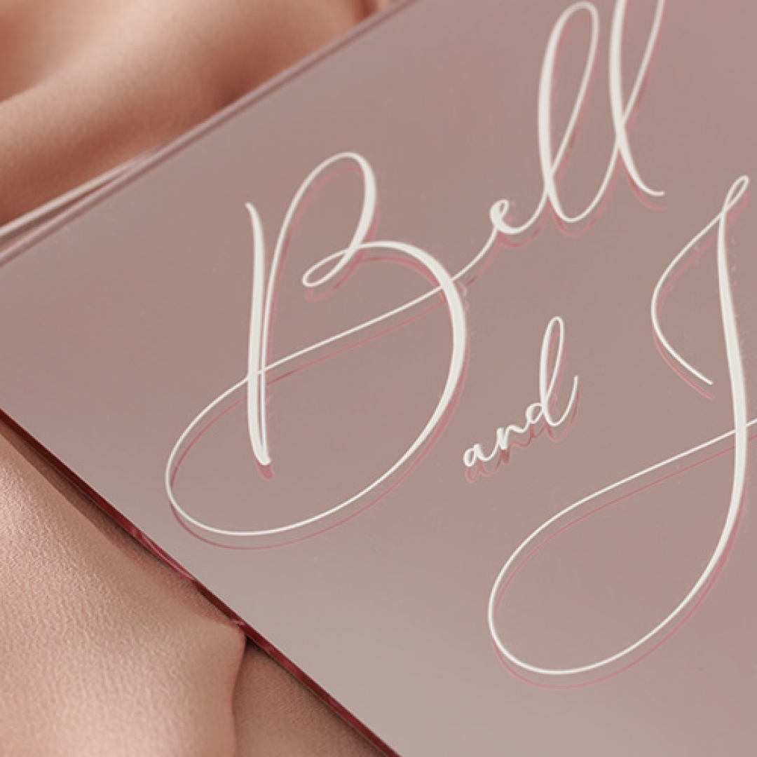 Romantic Mirror - Wedding Invitations - ACR-RGMR-WH-1 - 184368