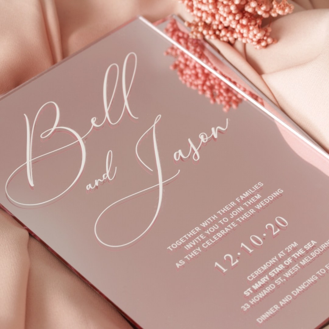 Romantic Mirror - Wedding Invitations - ACR-RGMR-WH-1 - 189319