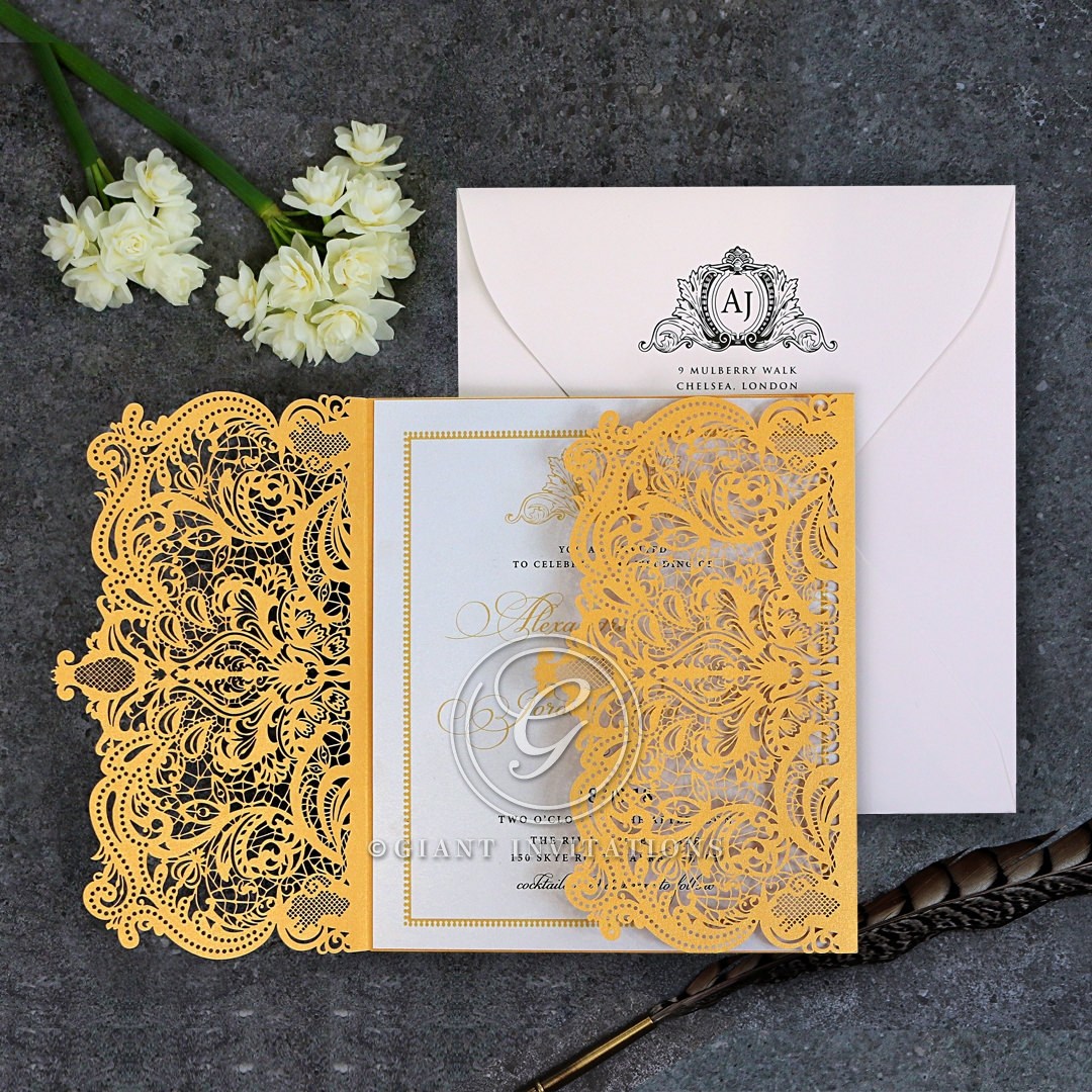 Royal Lace - Wedding Invitations - LC-RL-GD.. - 189339