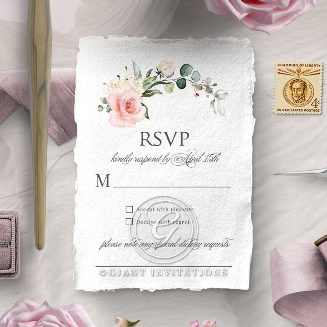Garden Party rsvp invitation design