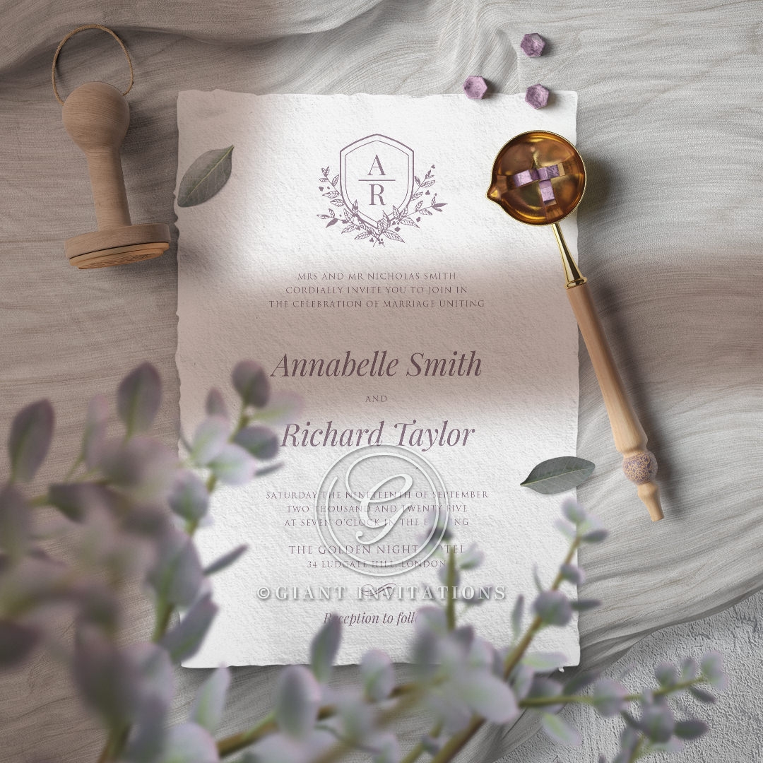 Striking Ace of Spades with Deckled Edges Invite Card Design Ace of Spades with Deckled Edges Wedding Invite