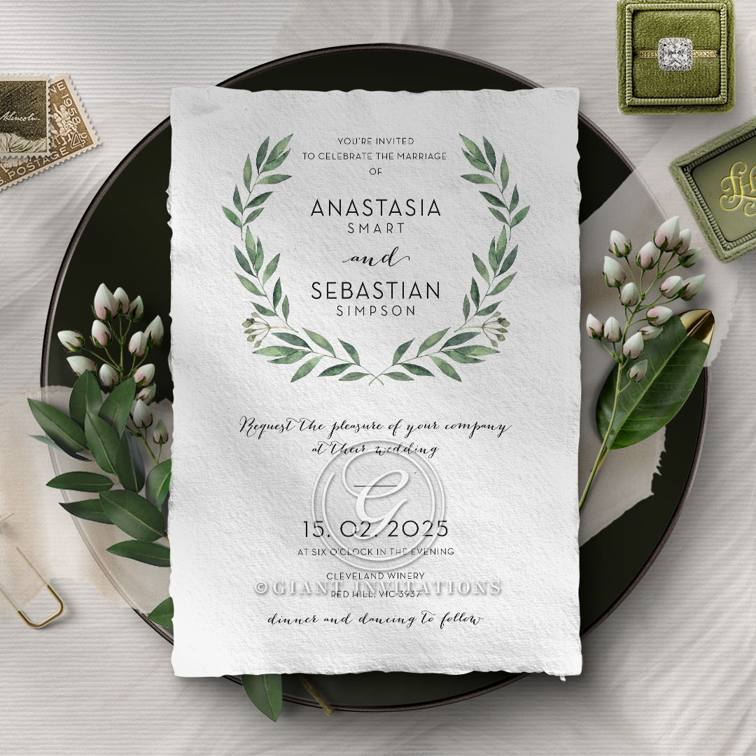 Amazing Country Garland Invite Card Country Garland Wedding Invitation Card