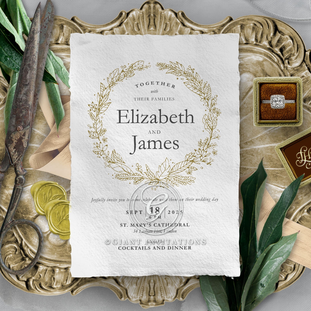 Enchanted Wreath Invitation Card