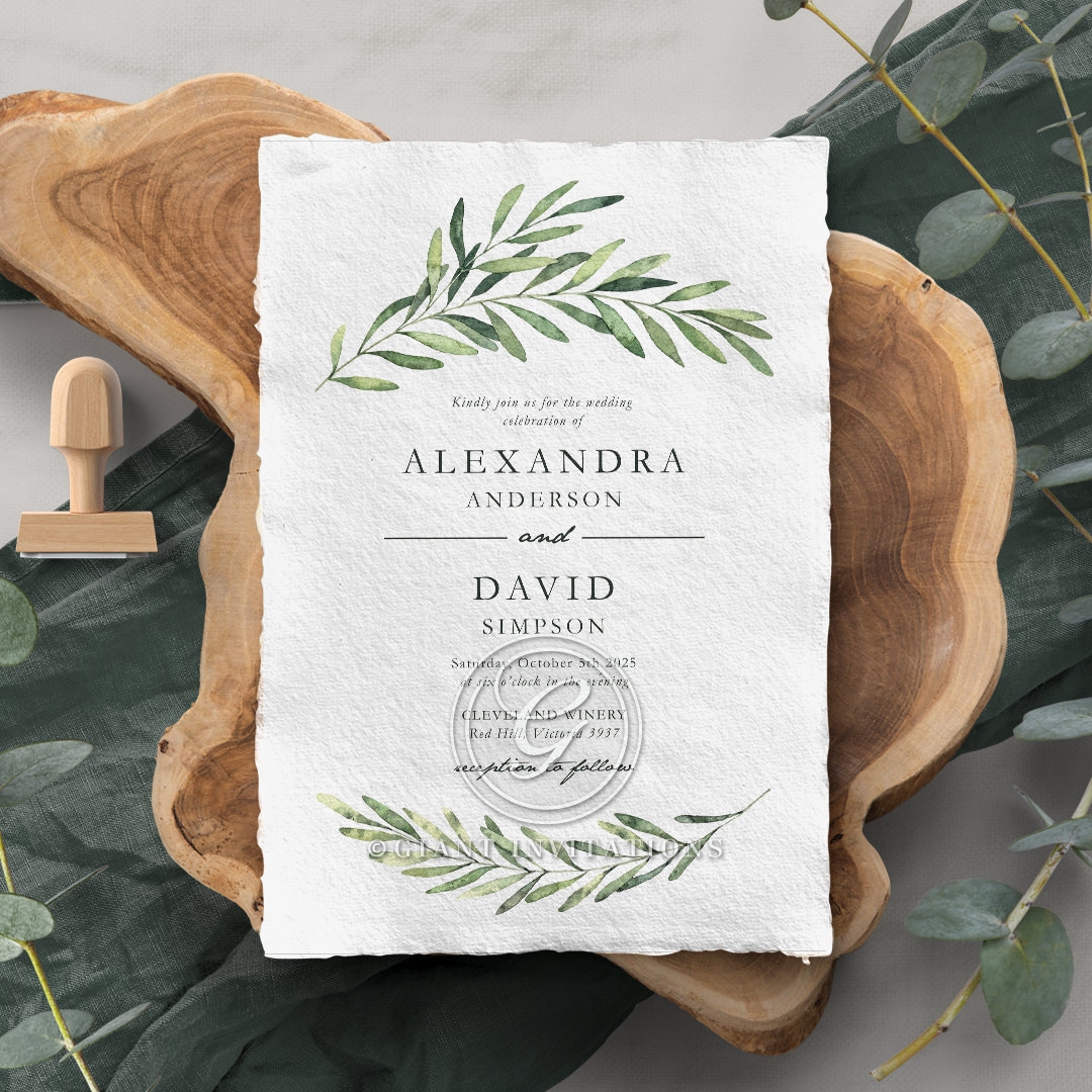 Rustic Wedding Invitations with a Vintage Feel
