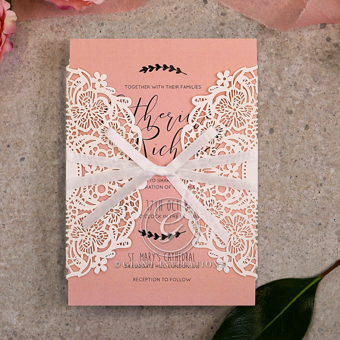 Sweet Romance Wedding Invite Card