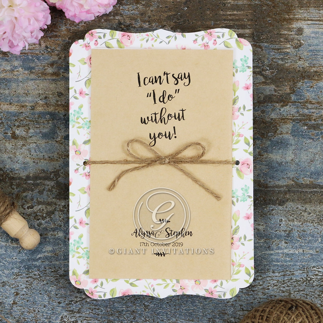 Sweetly Rustic Invite Card Design