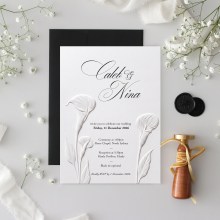 3D Embossed Lily - Wedding Invitations - KI300-PEM-3D-01 - 189541