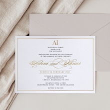 Elegant Letter - Wedding Invitations - KI300-GG-BL-02 - 184857