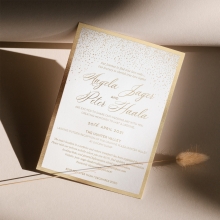 Glitzy Framed Dots - Wedding Invitations - KI300-GG-02 - 184834