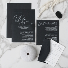 Contemporary in Black and White - Wedding Invitations - GI-CP350-01 - 184132