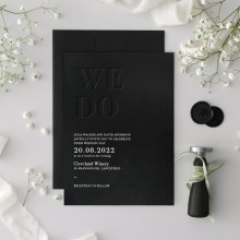 WE DO - Inkless Press - Black - Wedding Invitations - MB300-PLP-WI-02 - 188803