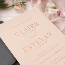Blush Pastel Elegance with Rose Gold Foil - Wedding Invitations - CR07-RG-01 - 188371