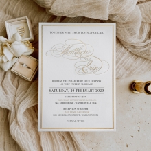 Classic Foil and Letterpress - Wedding Invitations - WP-IC55-BLGG-02 - 184552