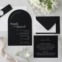 Monochrome Arch - Wedding Invitations - MB300-ARCH-WI-01 - 189320