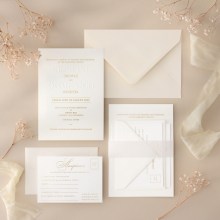 Embossed Names with Gold - Wedding Invitations - EM-GG-09 - 189048
