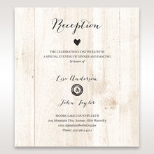 Brown Rustic Woodlands - Reception Cards - Wedding Stationery - 7