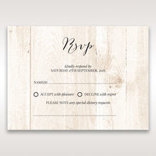 Brown Rustic Woodlands - RSVP Cards - Wedding Stationery - 38