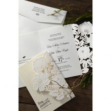 Elegant Floral Laser Cut wedding invitations HB15087_13