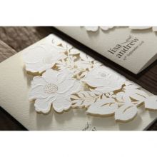 Elegant Floral Laser Cut wedding invitations HB15087_15