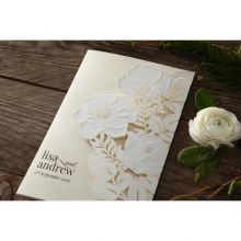 Elegant Floral Laser Cut wedding invitations HB15087_2