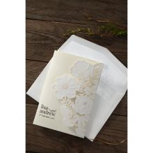 Elegant Floral Laser Cut wedding invitations HB15087_4