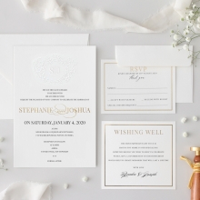 Embossed Crest with Foil & Print - Wedding Invitations - WP302GG-7613 - 183851
