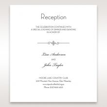 Embossed Date reception card DC14131