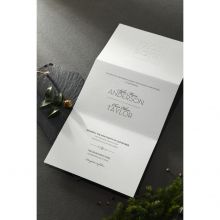 Embossed Date wedding invitations HB14131_4