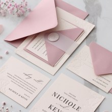 Floral Economy Letterpress - Wedding Invitations - CR07-PLP-CL-01x - 187494