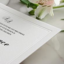 Black Foil with Letterpress Border - Wedding Invitations - WP319BF - 183817