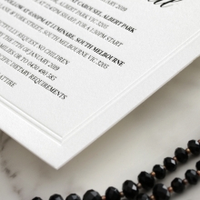 Black Foil with Letterpress Border - Wedding Invitations - WP319BF - 183820