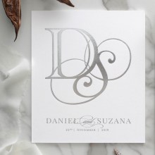 Hardcover Foil Stamped Lavish Crest - Wedding Invitations - WP-SU3M-GS-01 - 189354