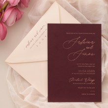 Scarlet Foil Stamped Glamour - Wedding Invitations - WP-CL13-RF-01x - 189337