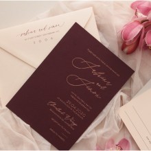 Scarlet Foil Stamped Glamour - Wedding Invitations - WP-CL13-RF-01x - 188521